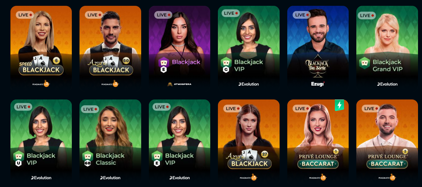 Live entertainment at RocketPlay live casino 3