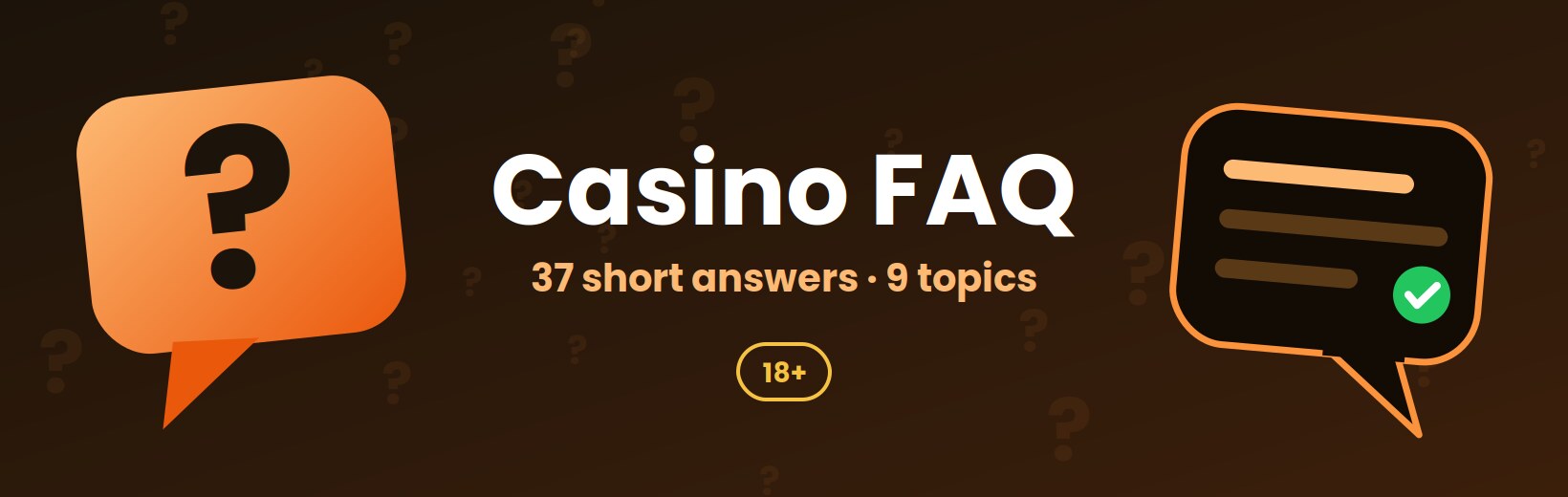 Casino FAQ: short answers for Australian players by topic